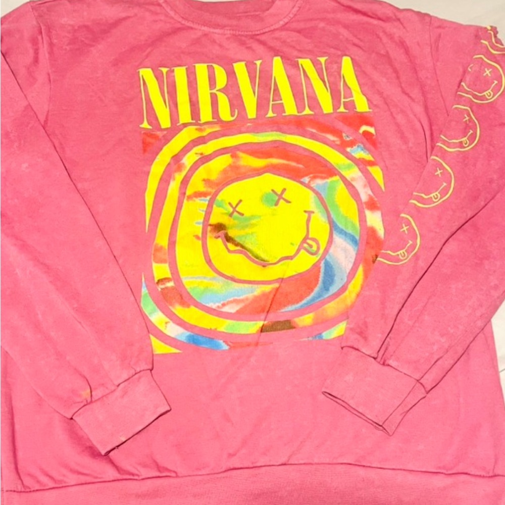 nirvana smile sweatshirt crewneck